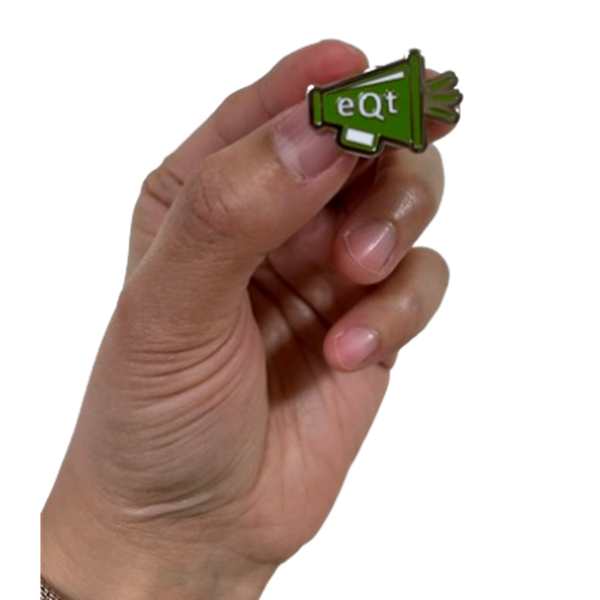 Hard Enamel Pin Badge in Silver - 20mm