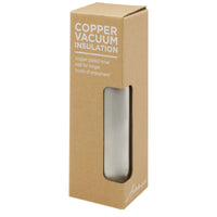 Ljungan 500 ml copper vacuum insulated stainless steel bottle with PU leather strap and lid