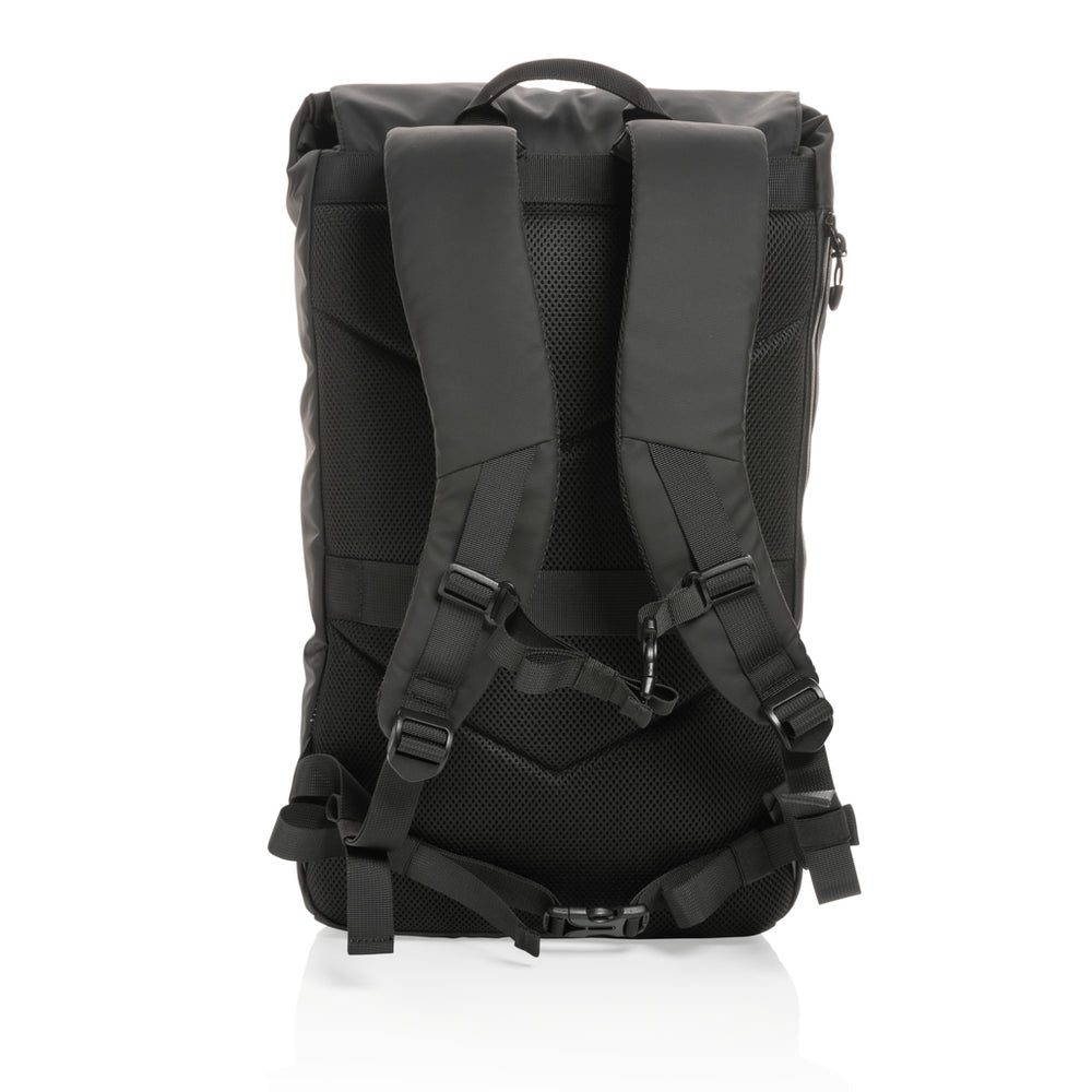 Branded Impact AWARE™ RPET water resistant 15.6" laptop backpack