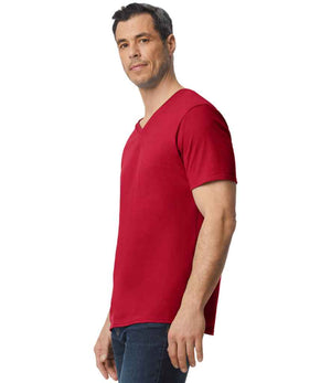 Gildan SoftStyle® V Neck T-Shirt Cherry Red