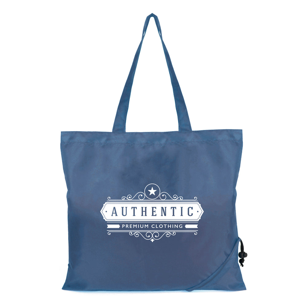 Branded Bayford 190T Polyester foldable pullstring shopper bag