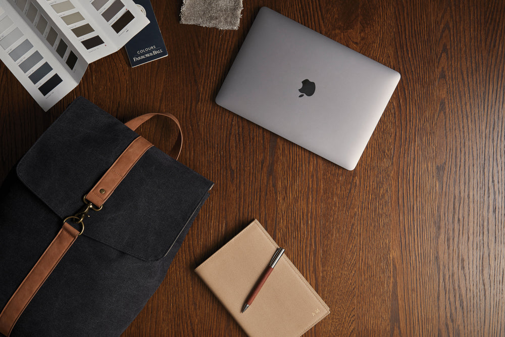 Branded VINGA Bosler backpack GRS recycled canvas