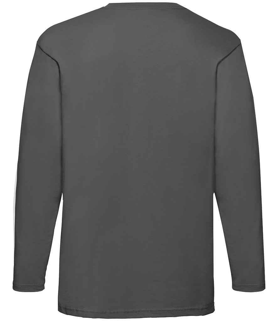 Fruit of the Loom Long Sleeve Value T-Shirt Light Graphite