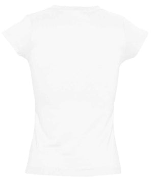SOL'S Ladies Moon V Neck T-Shirt White