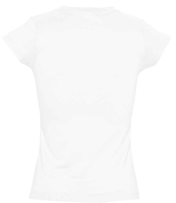 SOL'S Ladies Moon V Neck T-Shirt White