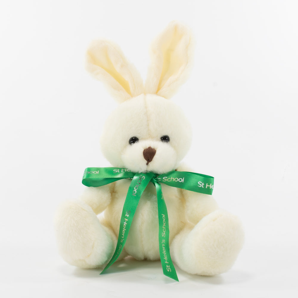 Bow Animal 15cm Rabbit, Cream