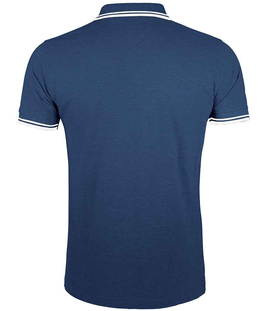 SOL'S Pasadena Tipped Cotton Piqué Polo Shirt French Navy/White