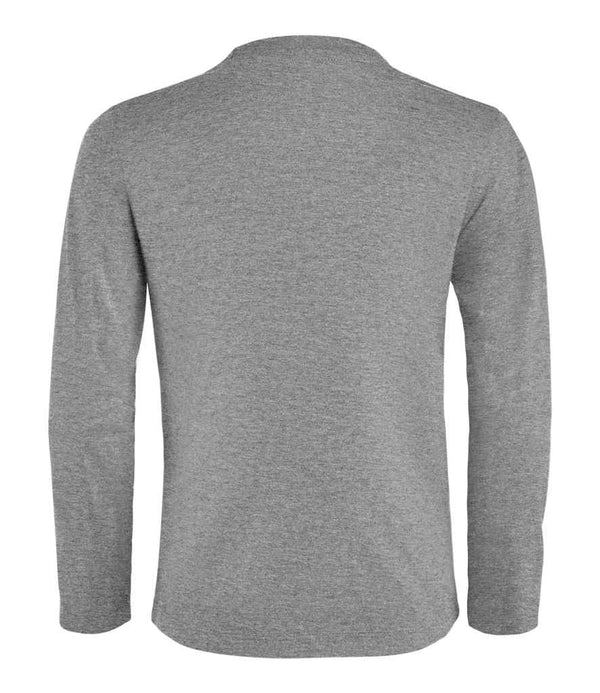 SOL'S Kids Imperial Long Sleeve T-Shirt Grey Marl