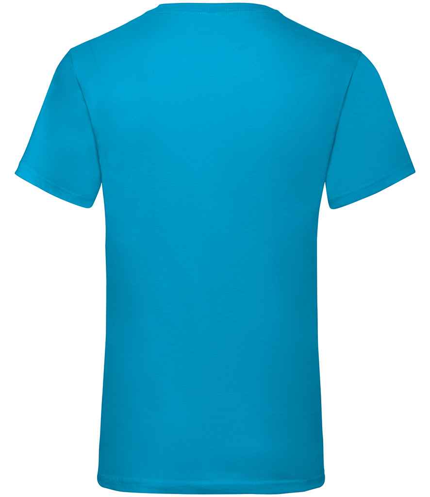 Fruit of the Loom V Neck Value T-Shirt Azure