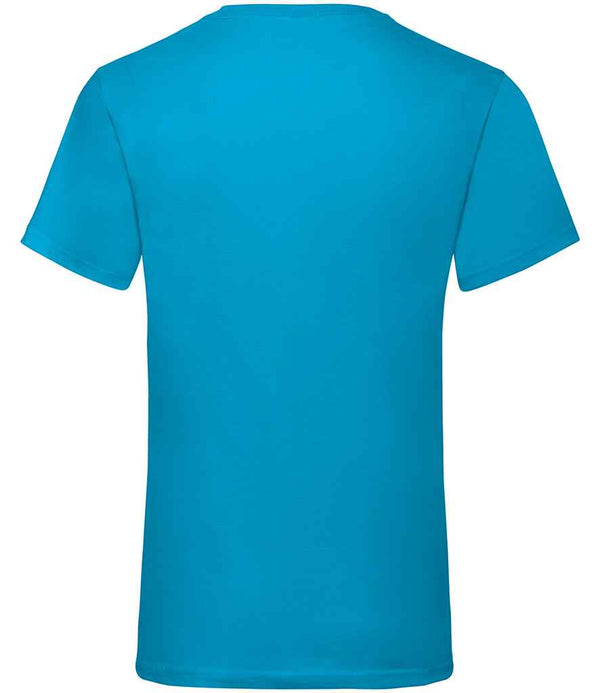 Fruit of the Loom V Neck Value T-Shirt Azure