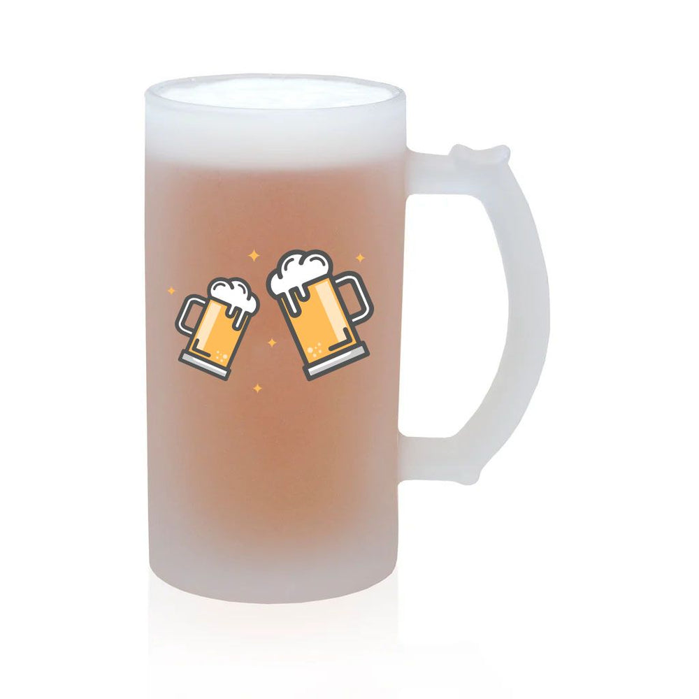 Frosted Glass Beer Stein