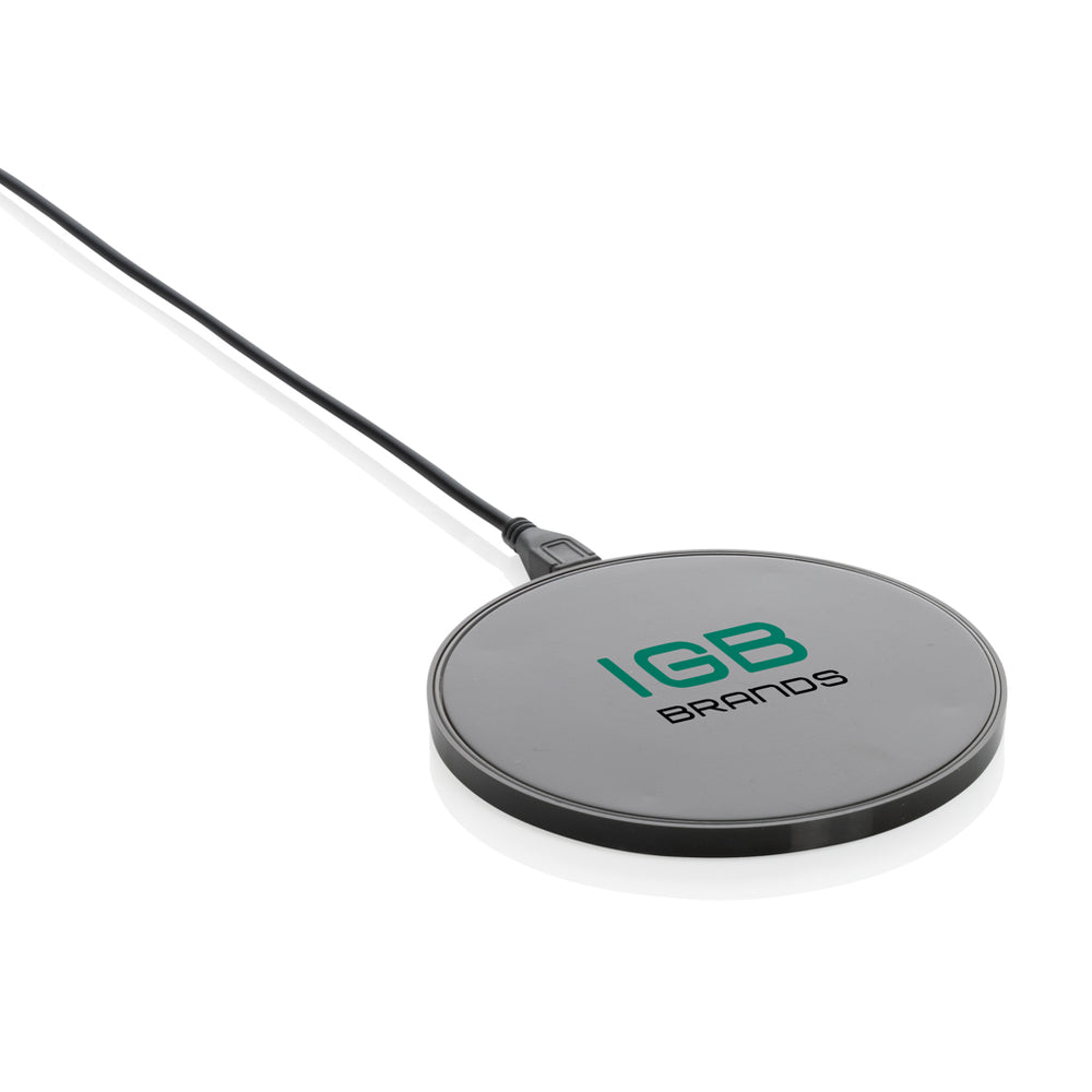 Branded RCS standard recycled plastic 10W wireless charger