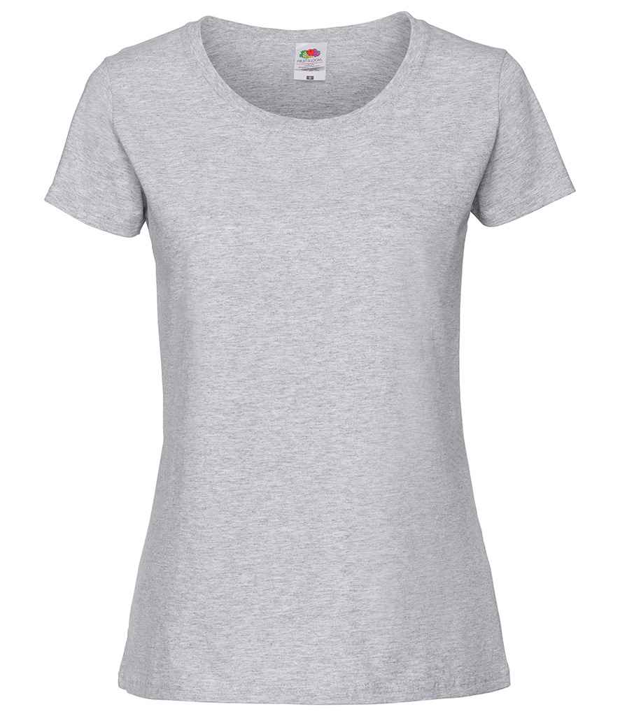 Fruit of the Loom Ladies Iconic 195 T-Shirt Heather Grey