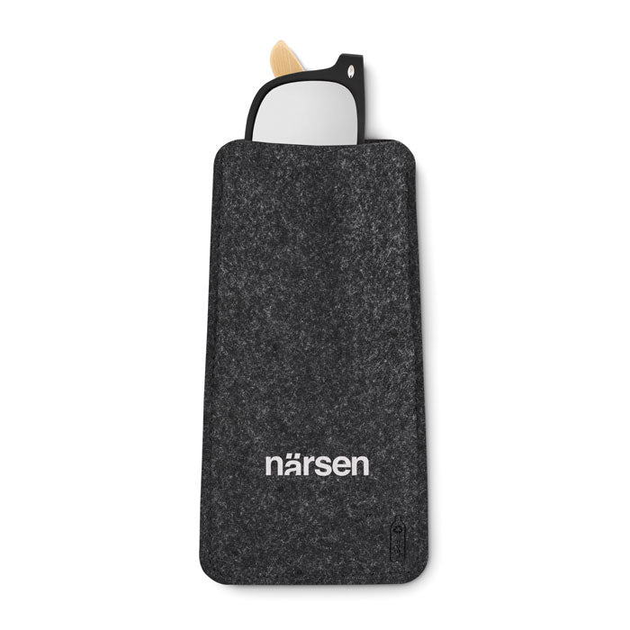 Branded RPET felt glasses case