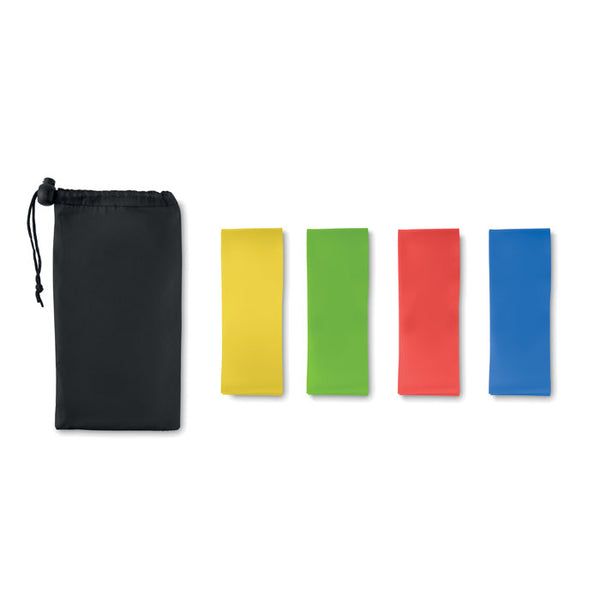 Branded Set of 4 TPE fitness bands