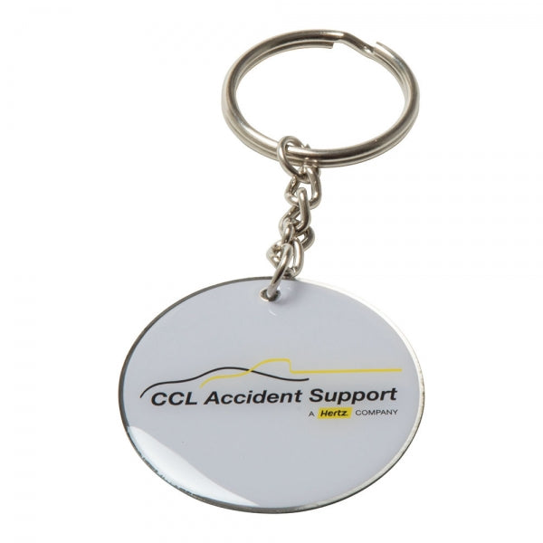 Printed Aluminium Keyring (40mm)