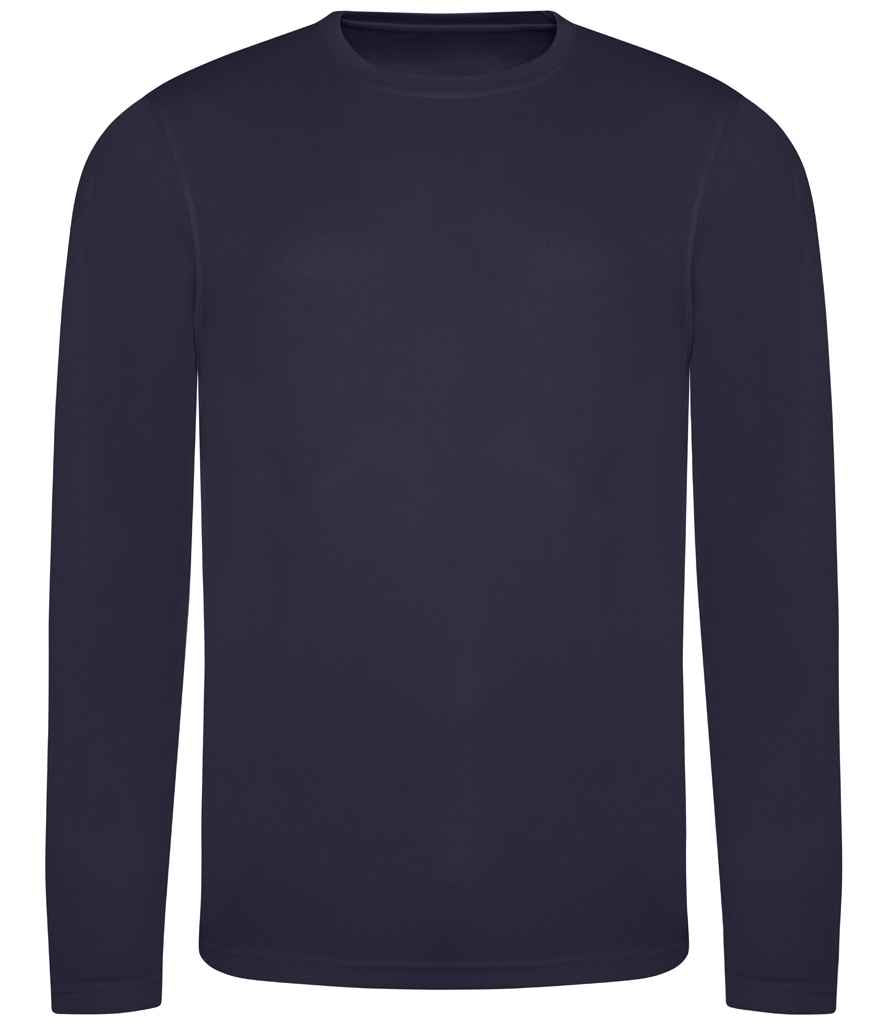 AWDis Cool Long Sleeve Wicking T-Shirt French Navy