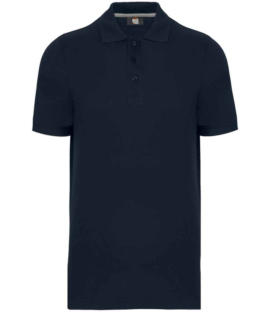 WK Designed to Work Anti-Bacterial Piqué Polo Shirt Navy