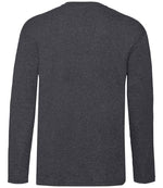 Fruit of the Loom Long Sleeve Value T-Shirt Dark Heather