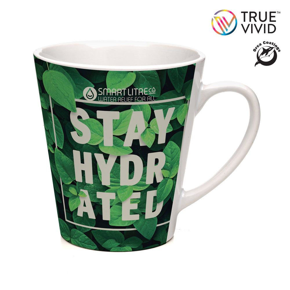 Deco-Latte WHITE 11oz Ceramic Mug