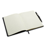 Branded A5 notebook with pen 72 lined