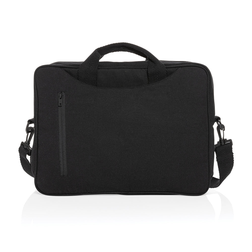 Branded Laluka AWARE™ recycled cotton 15.4 inch laptop bag