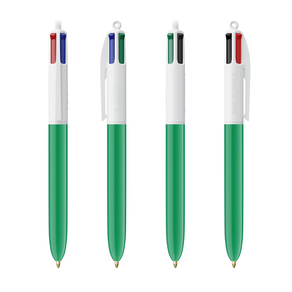 BIC® 4 Colours ballpen White/Green