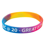 Branded Silicone Wristband (Adult: Multicoloured Material)