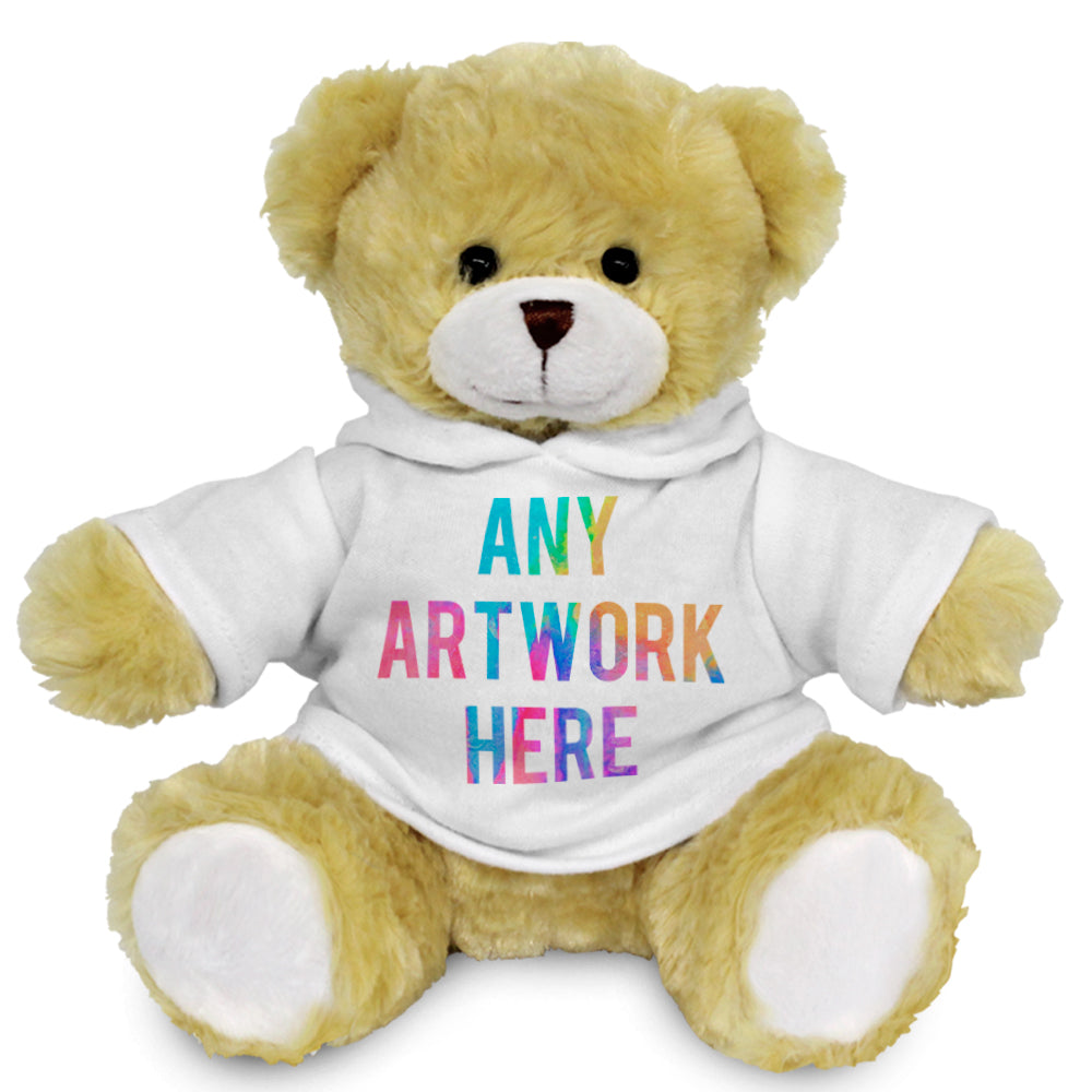 Branded White Hoodie Bear