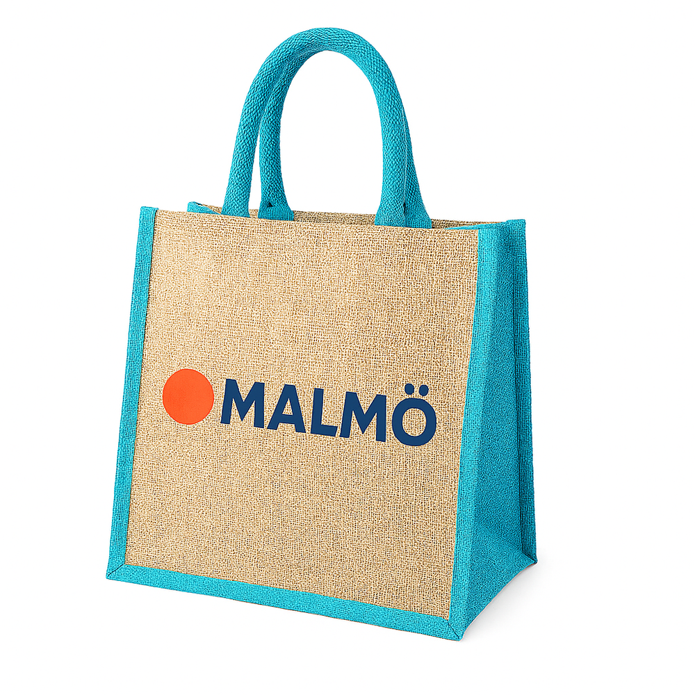 Malmo Accented Medium Jute Bag