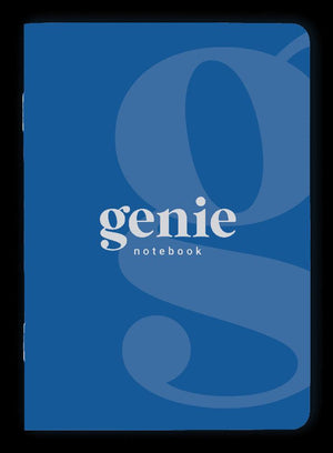 Genie Notebook - A5 - Saddle Stitched with Rounded Corners