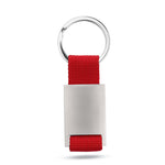 Branded Metal rectangular key ring