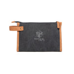 Branded VINGA Bosler GRS recycled canvas toiletry bag