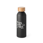 QUETA. Aluminium bottle with bamboo lid 550 mL