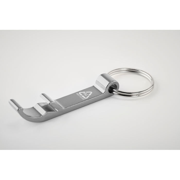 Branded Recycled aluminium key ring
