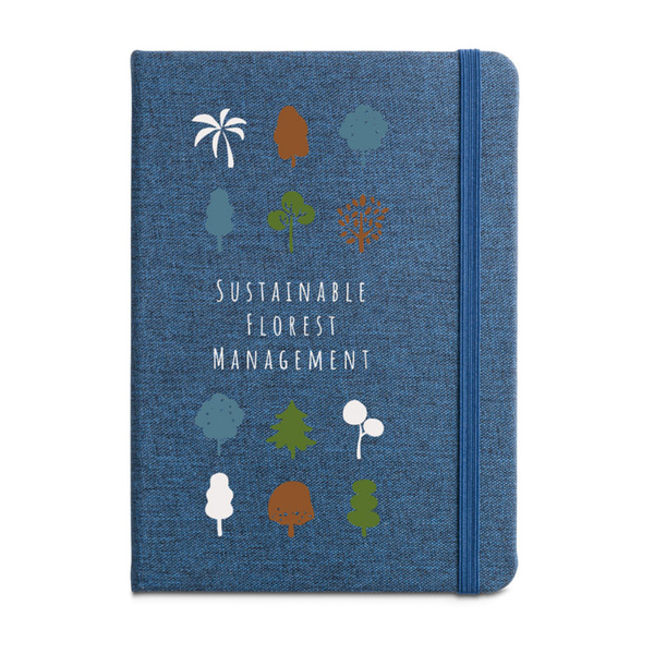 Boyd A5 Notebook with Recycled Polyester Hardcover Black