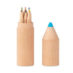 Branded 6 pencils in wooden box