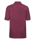 Russell Schoolgear Kids Poly/Cotton Piqué Polo Shirt Burgundy
