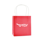 Branded Brunswick Small 230gsm paper bag with twisted paper handles