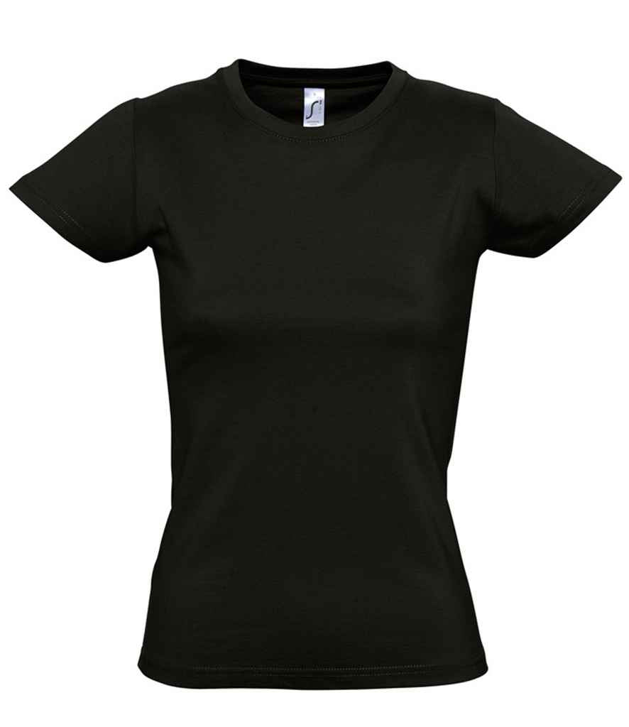 SOL'S Ladies Imperial Heavy T-Shirt Deep Black