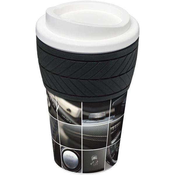 Branded Brite-Americano® tyre 350 ml insulated tumbler