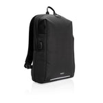 Branded Swiss Peak AWARE™ RFID and USB A laptop backpack