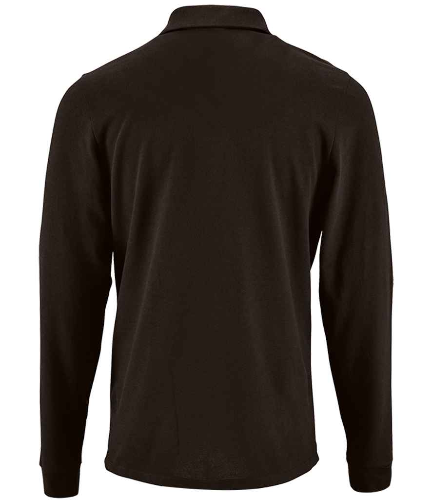 SOL'S Perfect Long Sleeve Piqué Polo Shirt Black