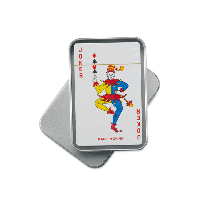 Branded Playing cards in tin box