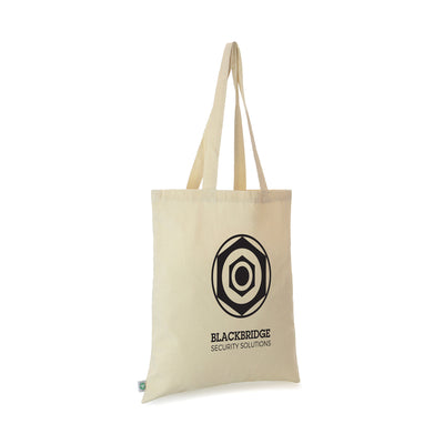 7oz Organic Cotton Shopper. Long Handled
