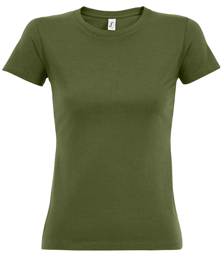 SOL'S Ladies Imperial Heavy T-Shirt Dark Khaki