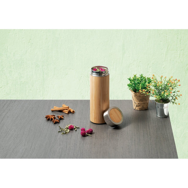 NATUREL. Bamboo and stainless steel thermos 430 mL