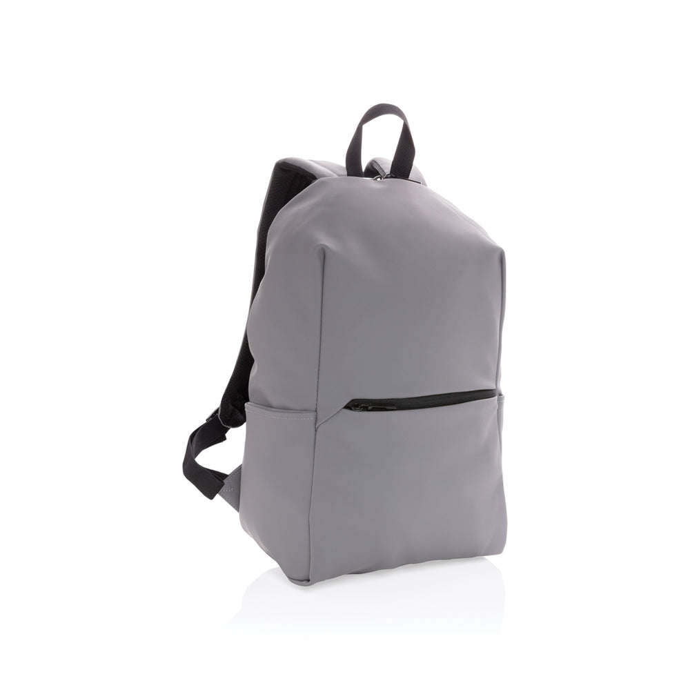 Branded Smooth PU 15.6"laptop backpack