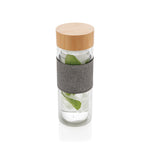 Impact double wall borosilicate glass bottle