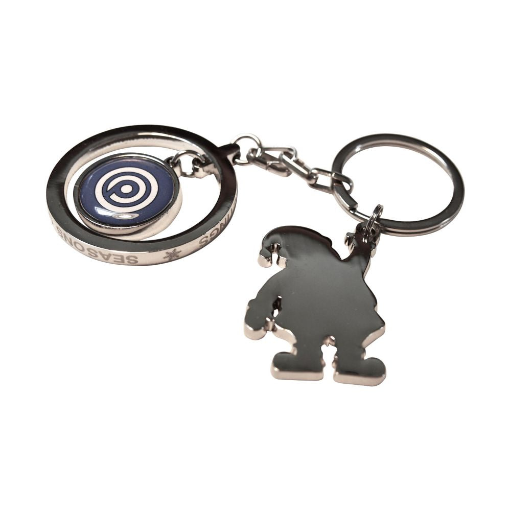 Branded Christmas Charm Keyring with Outer Ring (UK Stock)